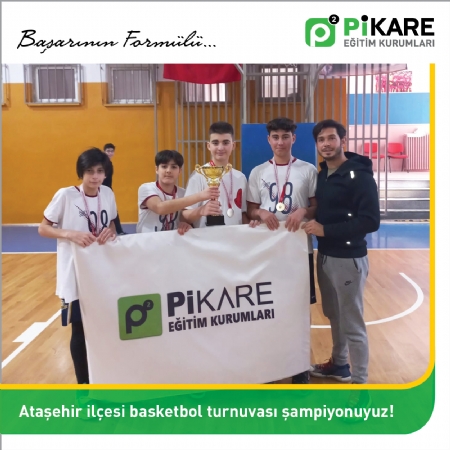 Ortaokul basketbol takımımız Ataşehir bölge birincisi oldu.